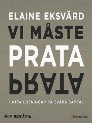 cover image of Vi måste prata